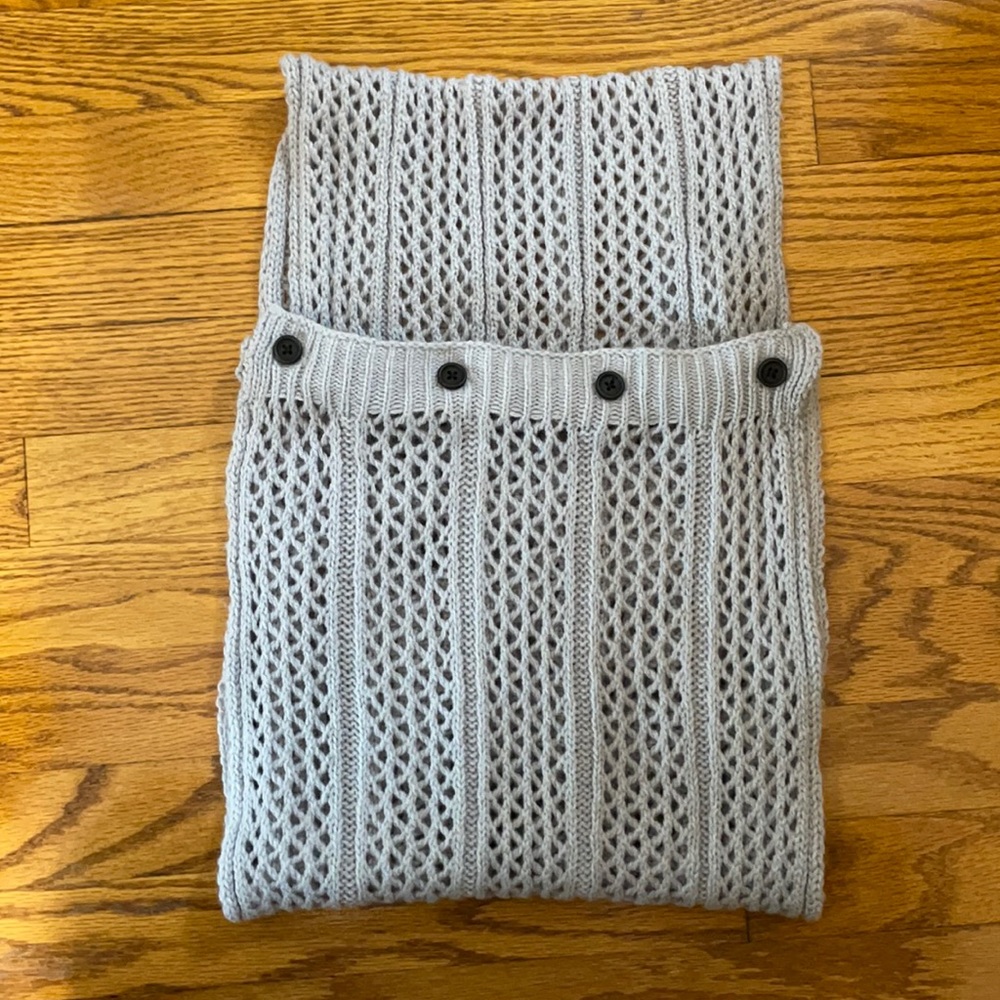 Grace & Lace Light Grey Nellie Knit Scarf
